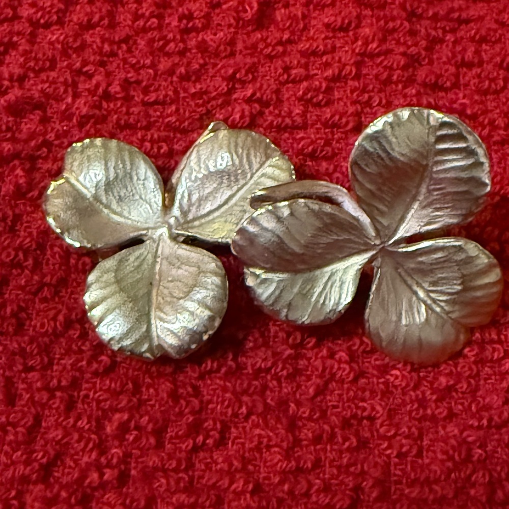NAPIER STERLING SILVER Clover Earrings